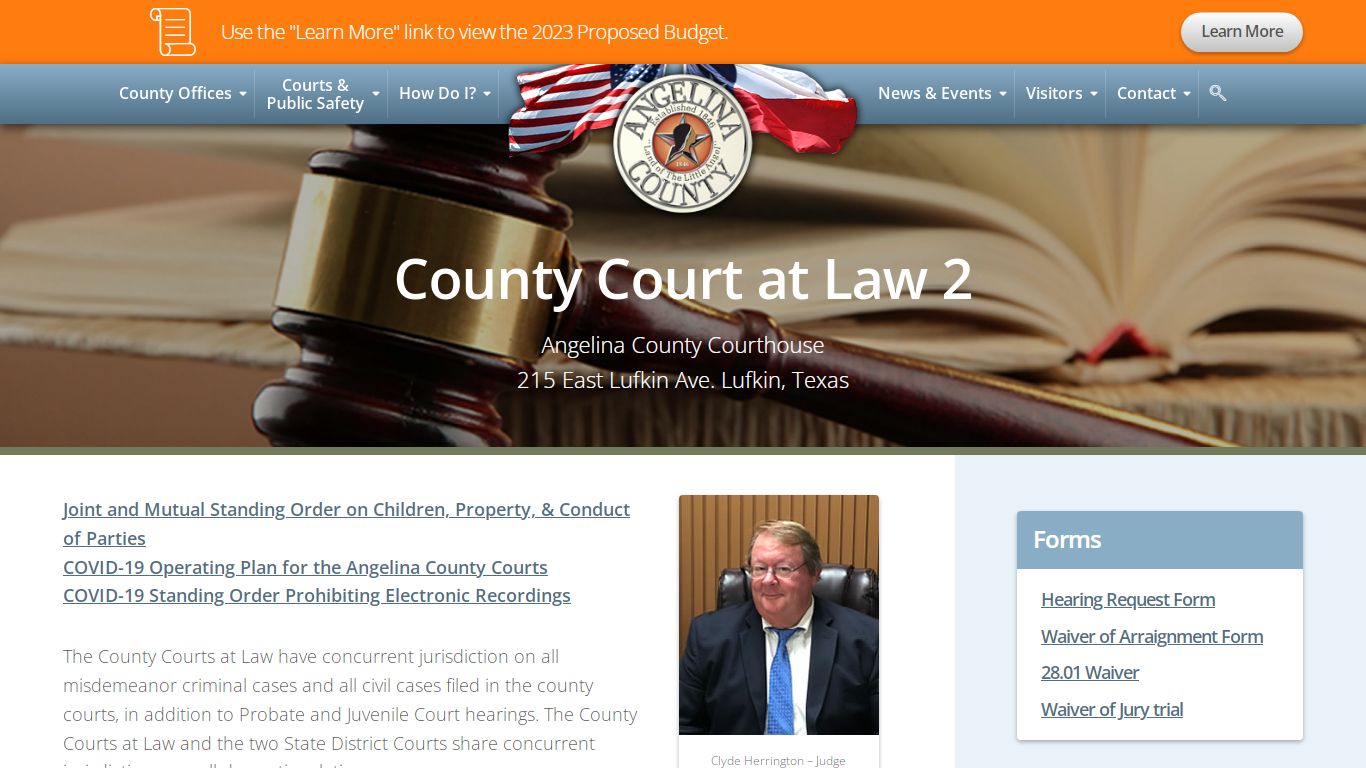 County Court at Law 2 - Angelina County