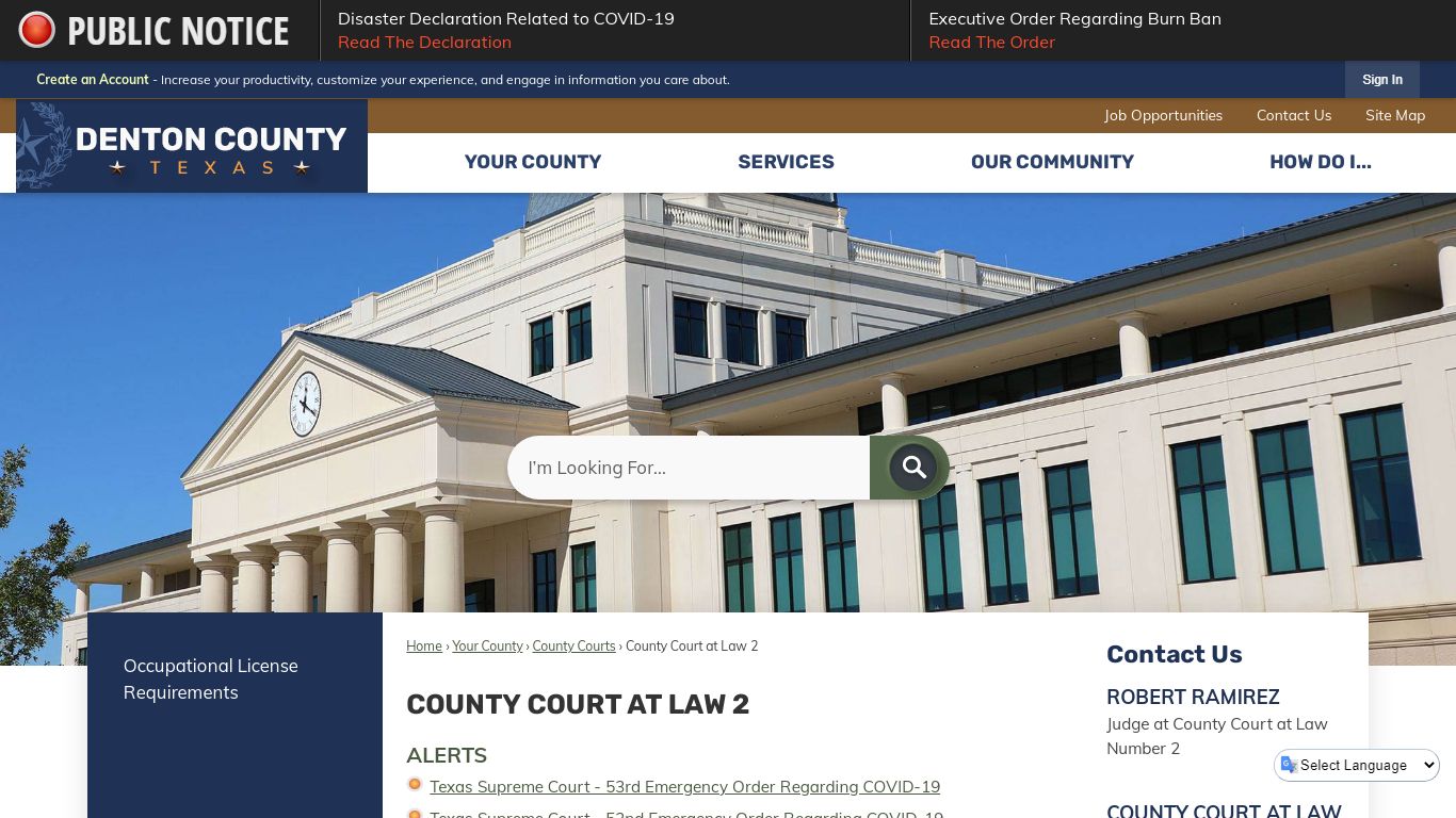 County Court at Law 2 | Denton County, TX