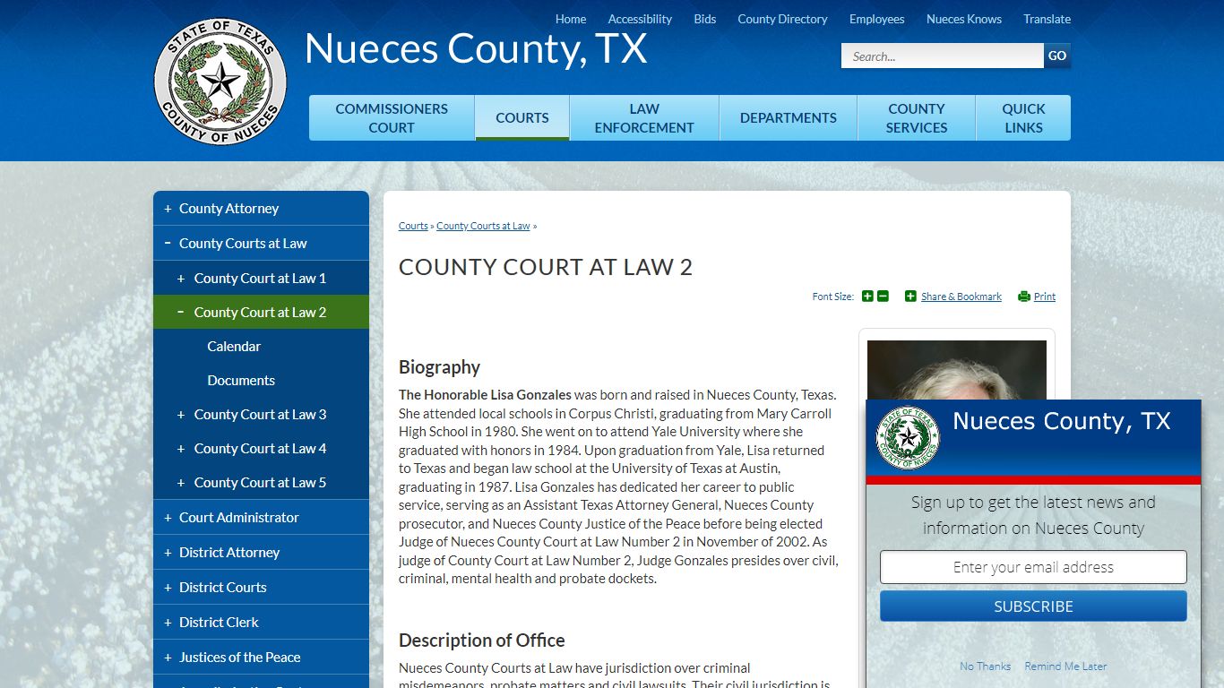 County Court at Law 2 | Nueces County, TX
