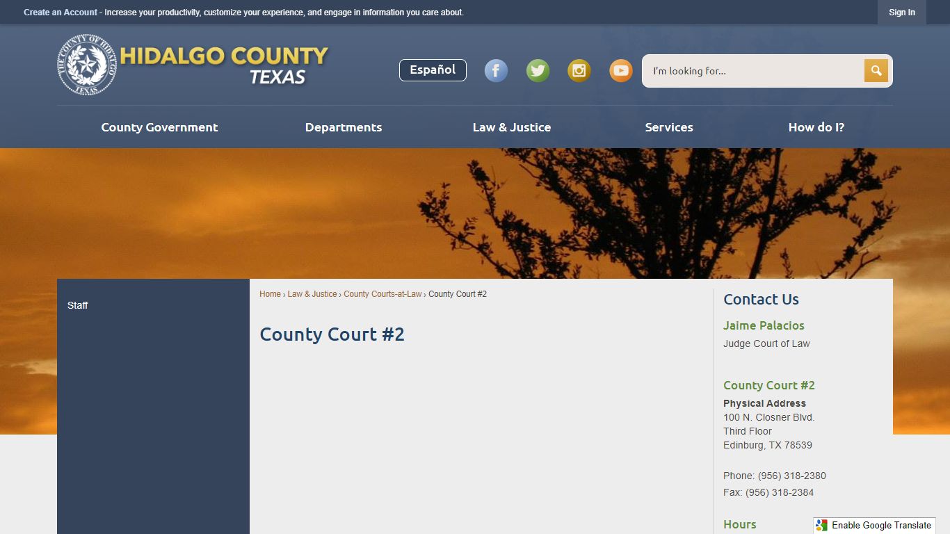County Court #2 | Hidalgo County, TX - Official Website